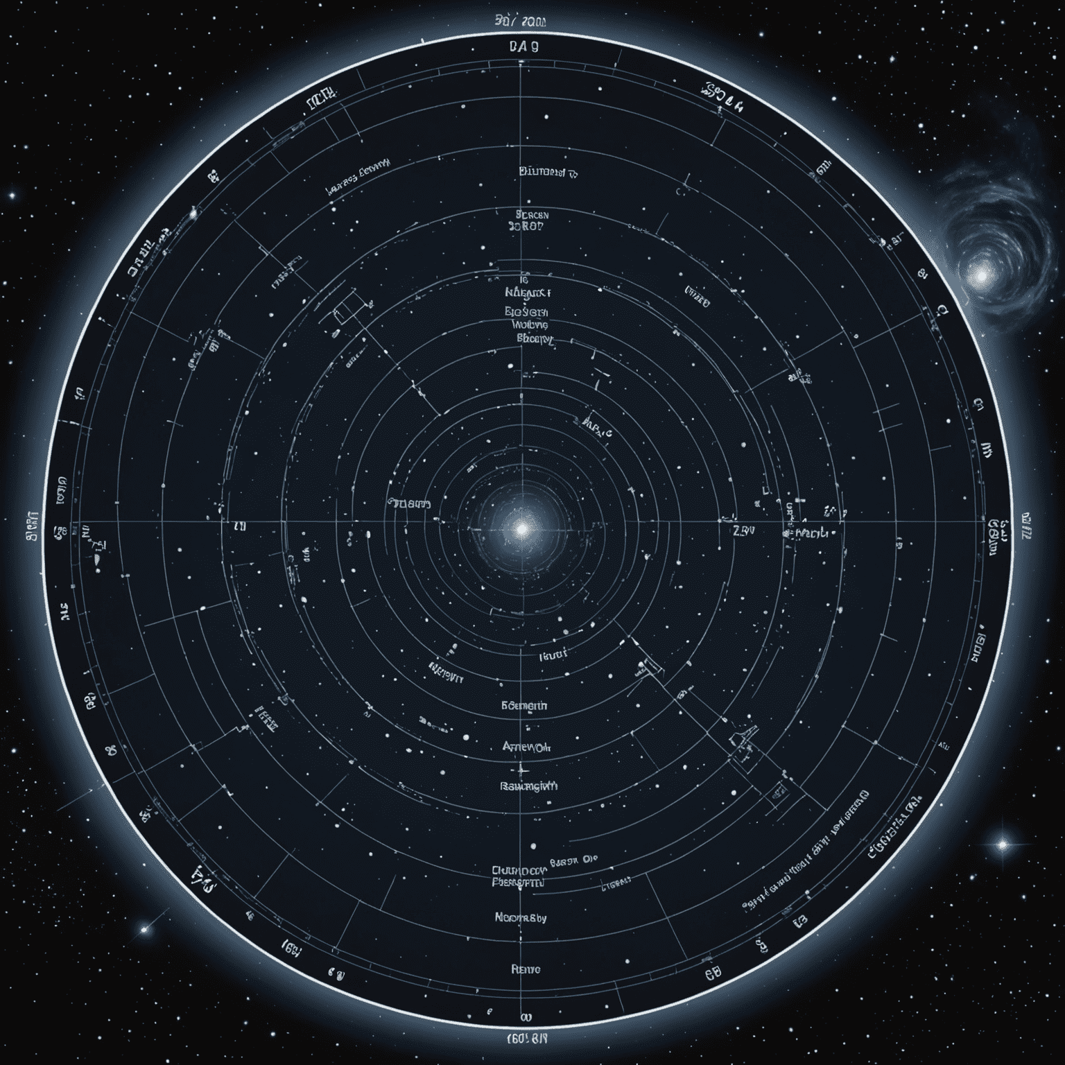 Screenshot from a space exploration video game showing a star map with distances measured in parsecs